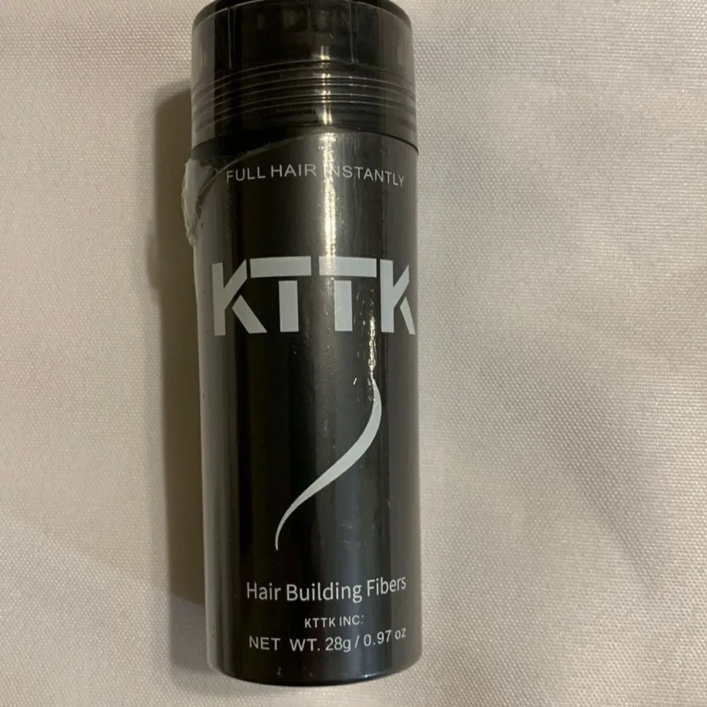 KTTK hair building fibers for thinning hair. Only opened for testing